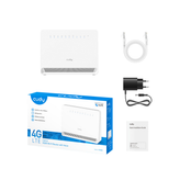 مودم روتر 4G LTE N300 برند کیودی مدل LT400V با پشتیبانی از تماس صوتی (VoLTE)
