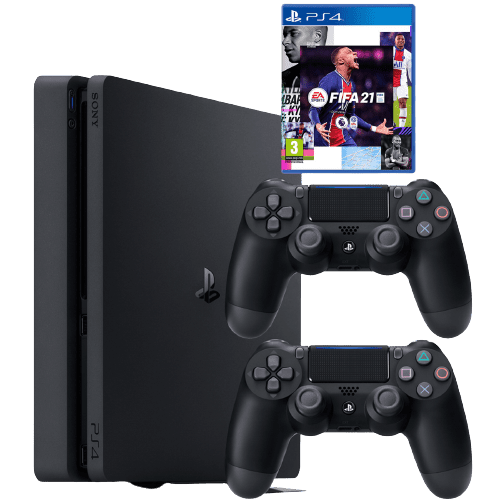مجموعه کنسول بازی سونی مدل PlayStation 4 Slim CUH-2216A ظرفیت 500 گیگابایت به همراه بازی فیفا21