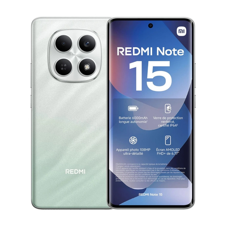 گوشی موبایل شیائومی مدل Redmi Note 15 4G حافظه 256 گیگابایت و رم 8
